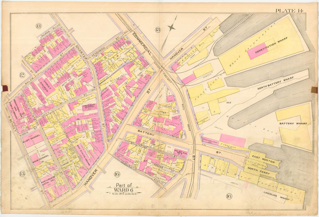 Boston, Massachusetts 1888 Vol. 1 Plate 014