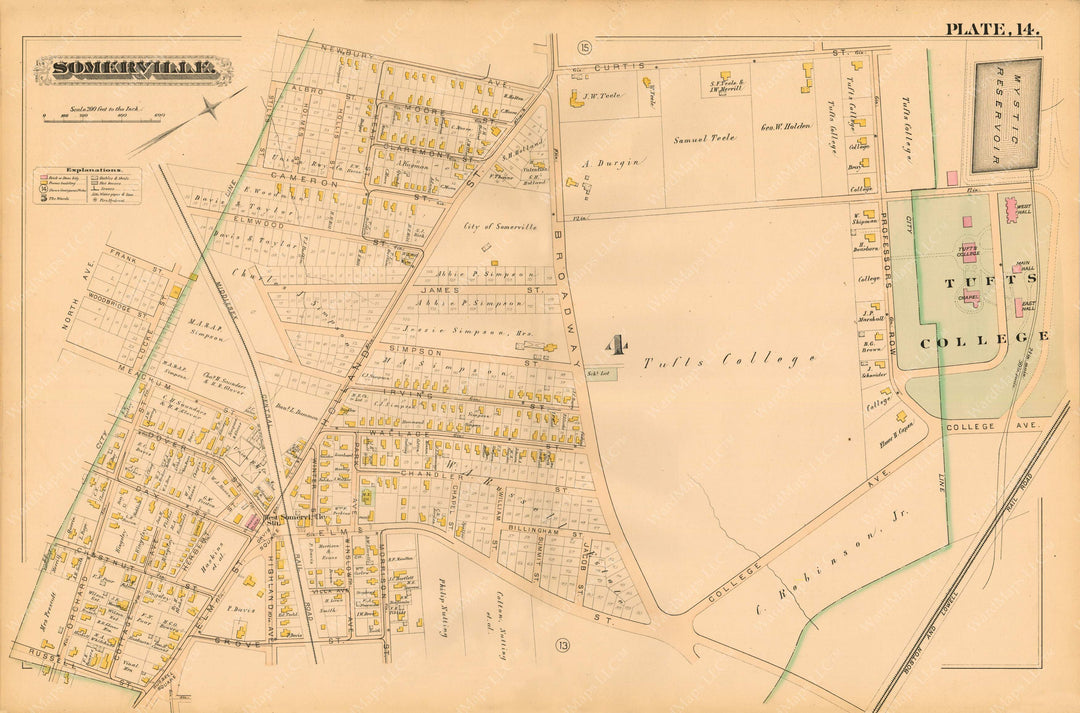 Somerville, Massachusetts 1884 Plate 014