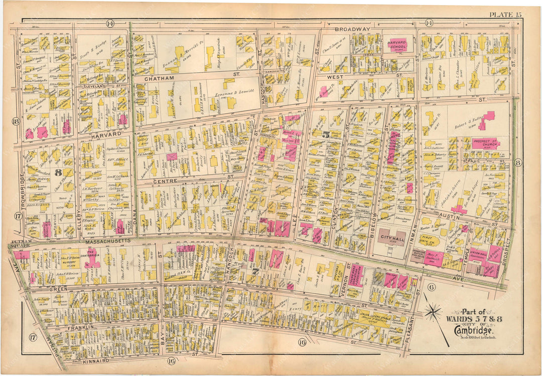 Cambridge, Massachusetts 1903 Plate 015