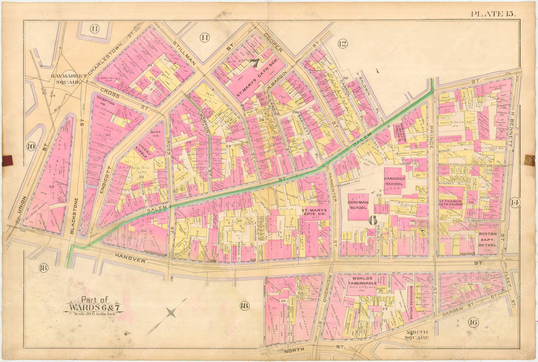 Boston, Massachusetts 1888 Vol. 1 Plate 015