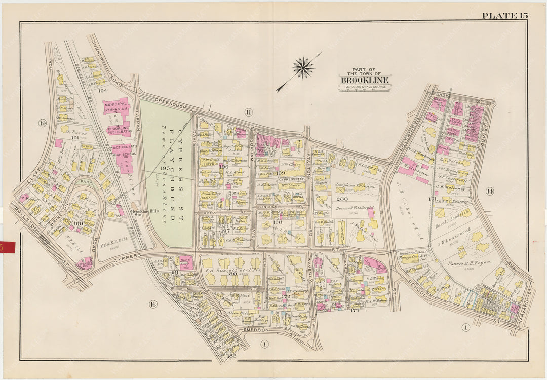 Brookline, Massachusetts 1927 Plate 015