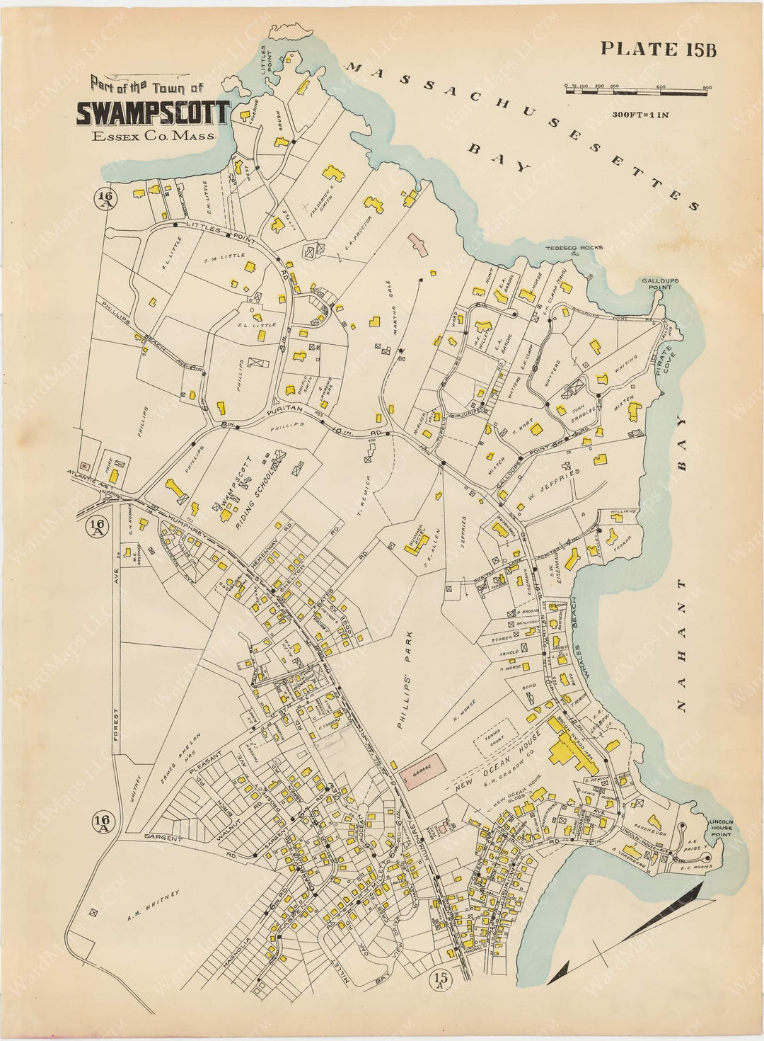 Greater Lynn, Massachusetts 1924 Plate 015B: Swampscott