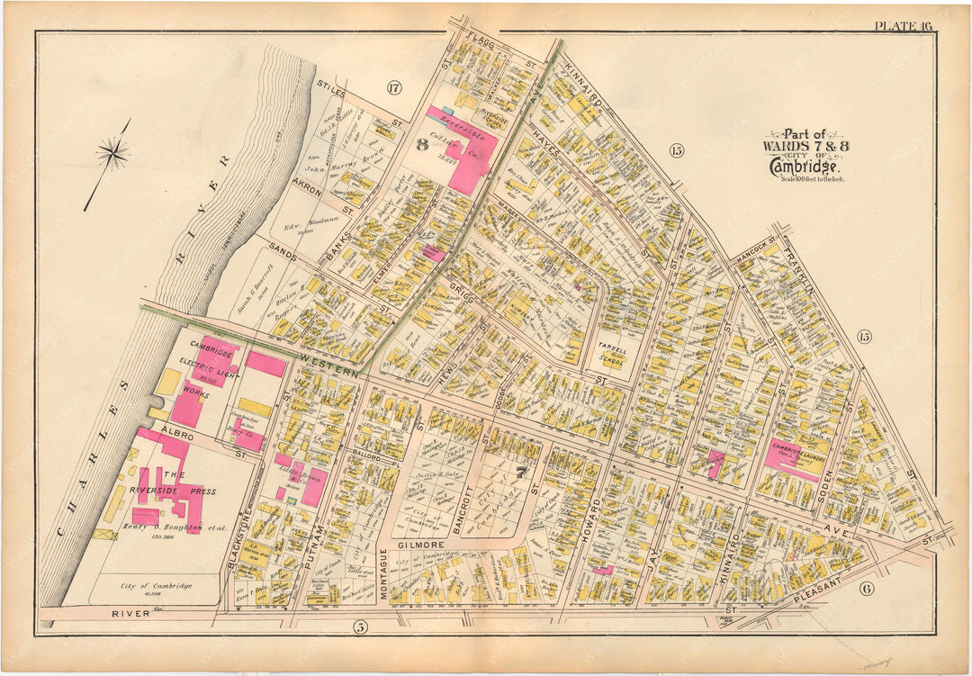 Cambridge, Massachusetts 1903 Plate 016