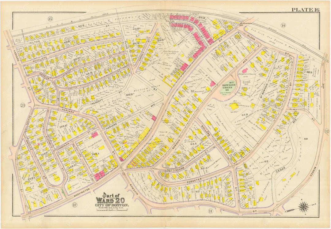 Dorchester, Massachusetts 1910 Plate 016