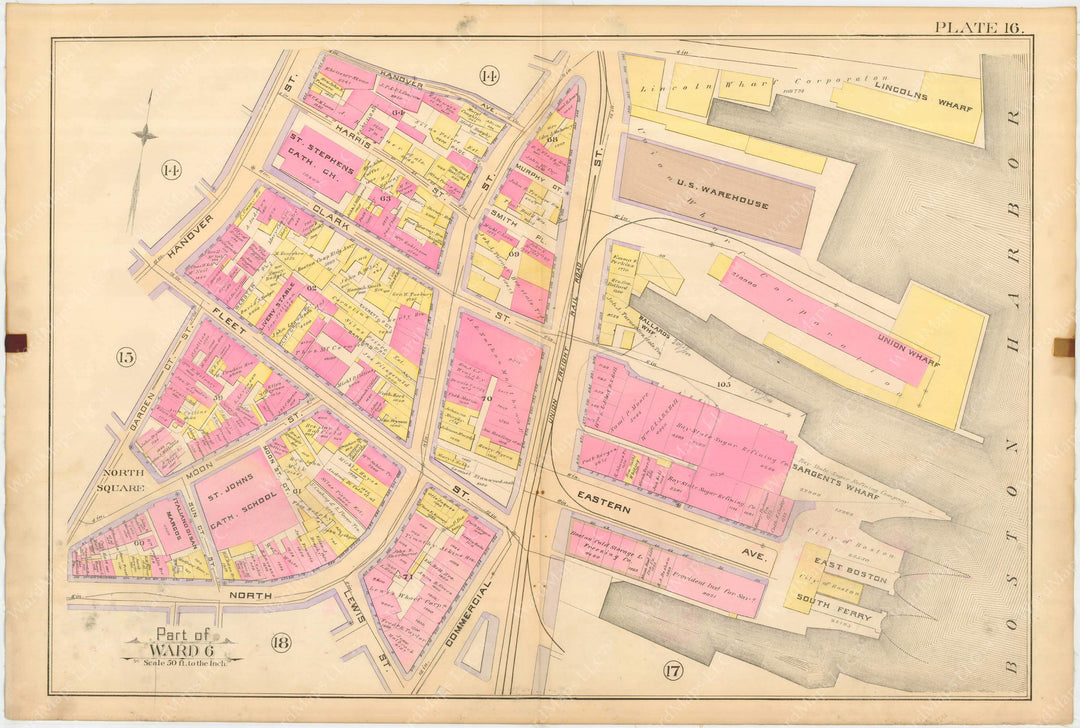 Boston, Massachusetts 1888 Vol. 1 Plate 016