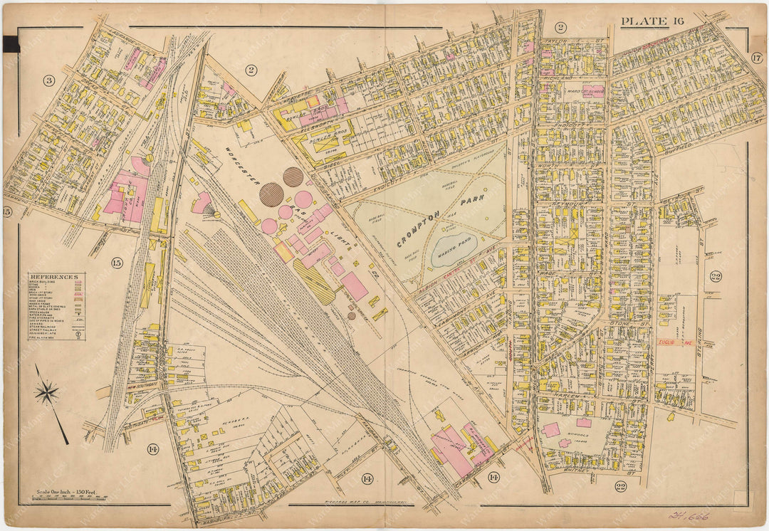 Worcester, Massachusetts 1911 Plate 016