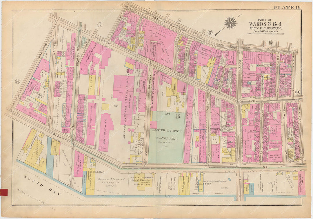 Boston, Massachusetts 1928 Plate 016