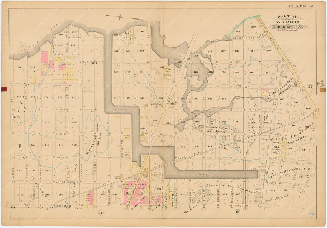 Brooklyn, New York 1886 Plate 016