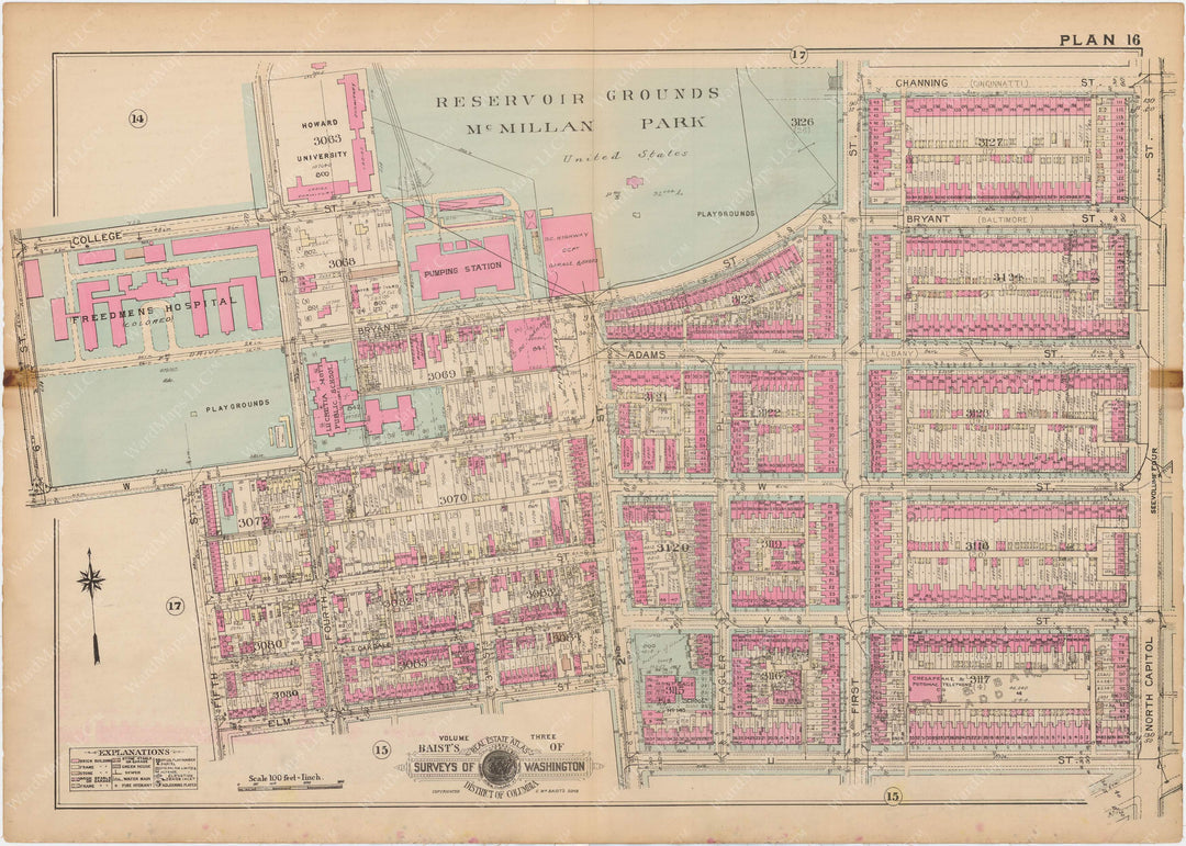 Washington, D.C. 1937 Vol. 3, Outer NW, Plate 016