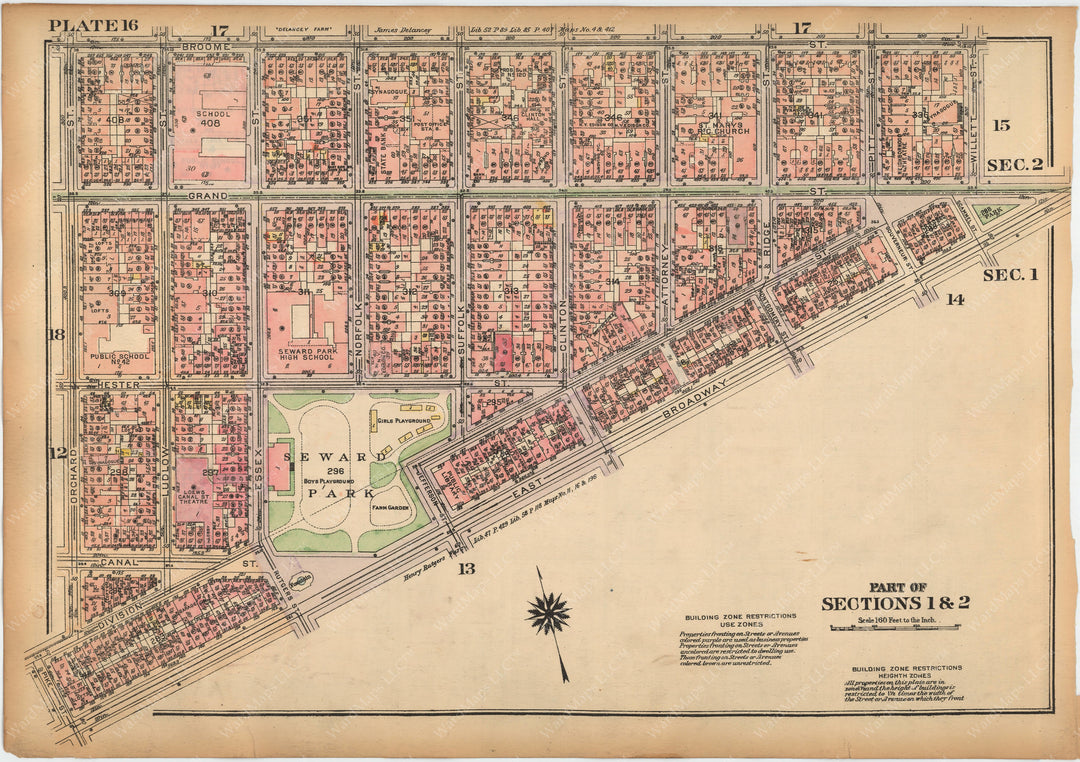Manhattan, New York 1925 Plate 016 (from Vol. 1)