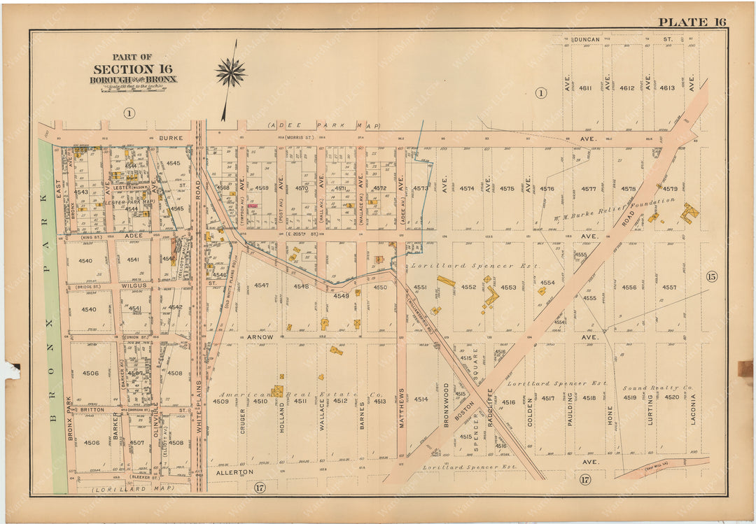 The Bronx, New York 1913 Plate 016