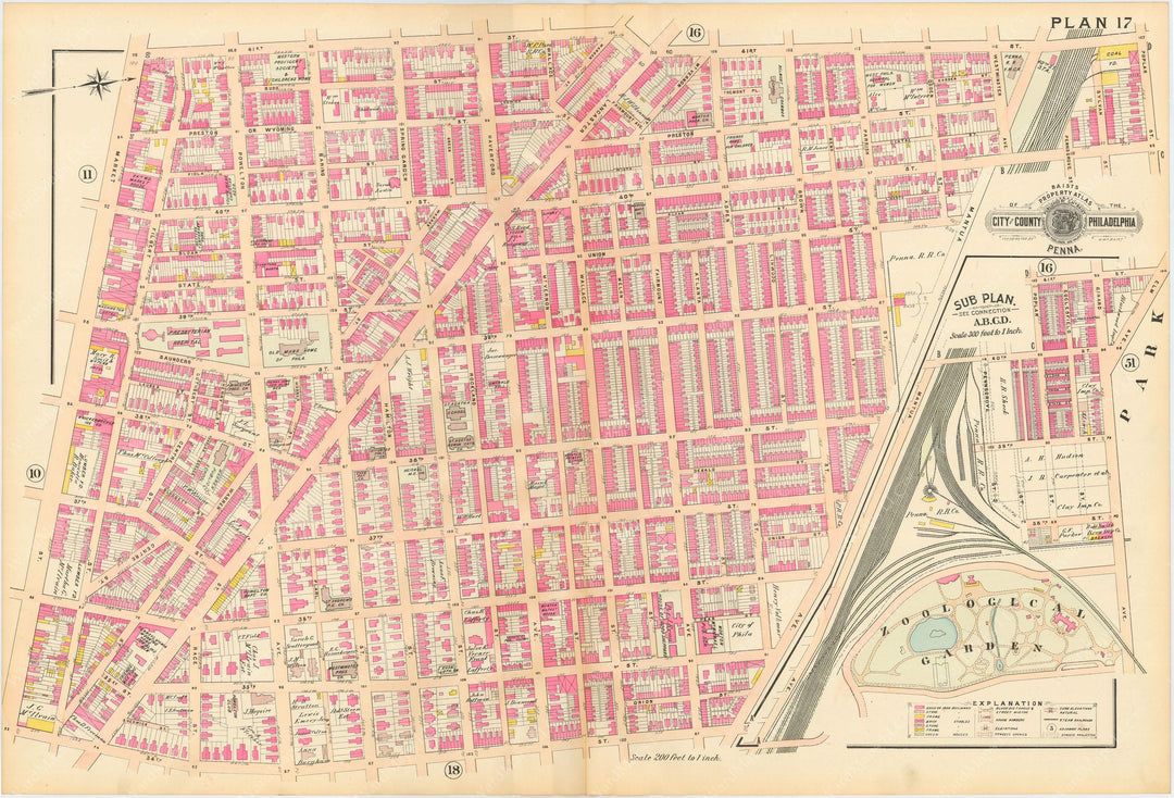 Philadelphia, Pennsylvania 1895 Plate 017