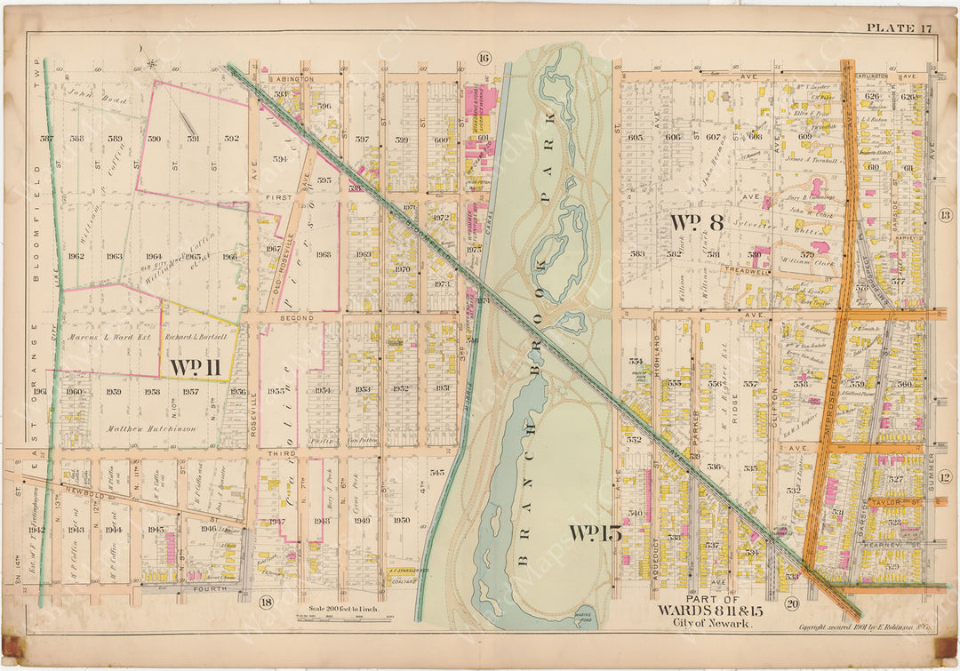 Newark, New Jersey 1901 Plate 017