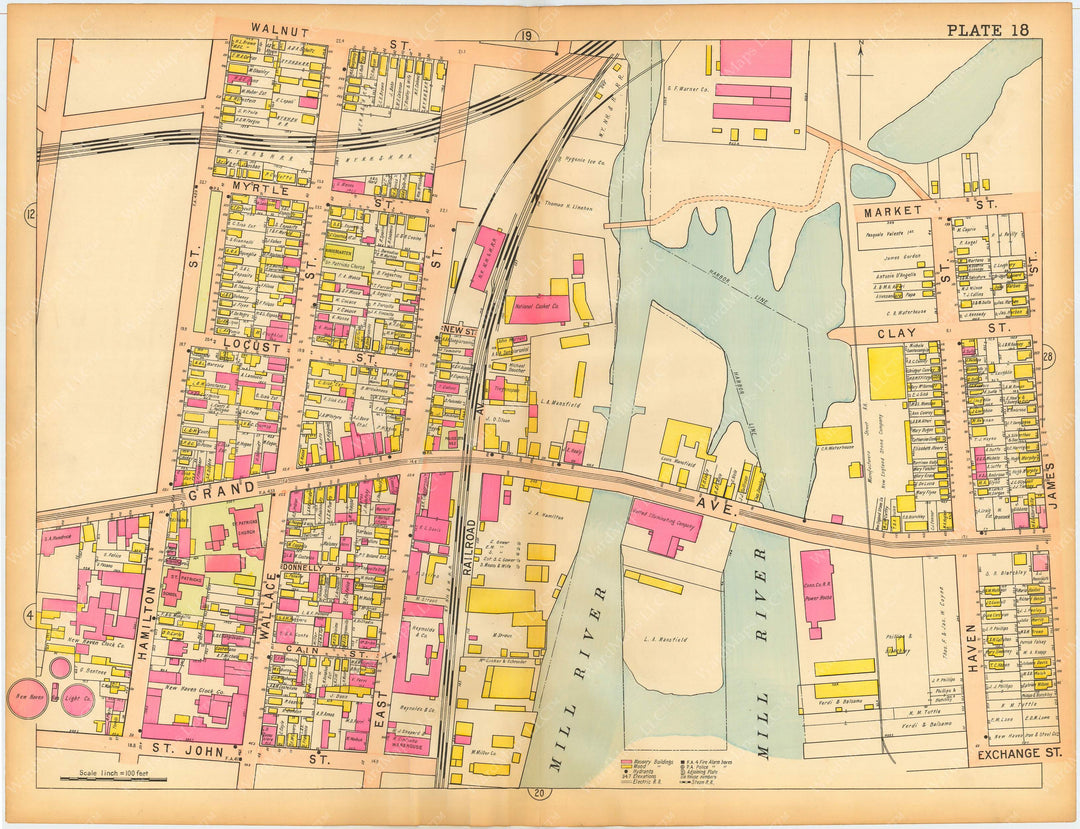 New Haven, Connecticut 1911 Plate 018