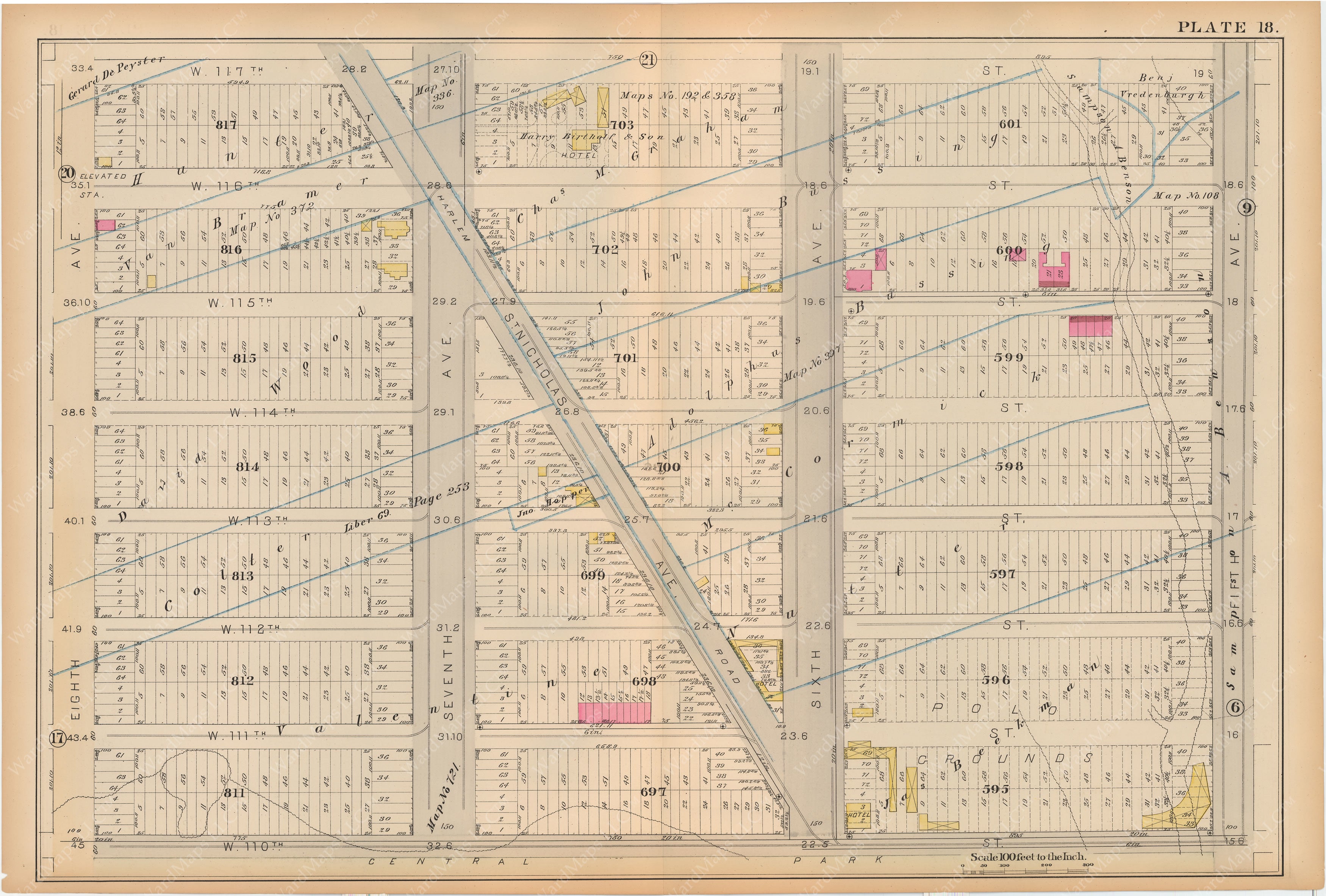 Manhattan, New York 1884 Vol 2: Plate 018 – WardMaps LLC