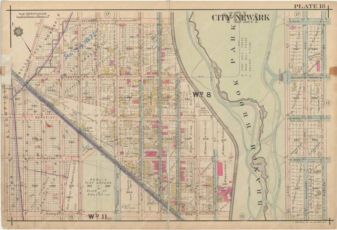 Newark, New Jersey 1911 Plate 018