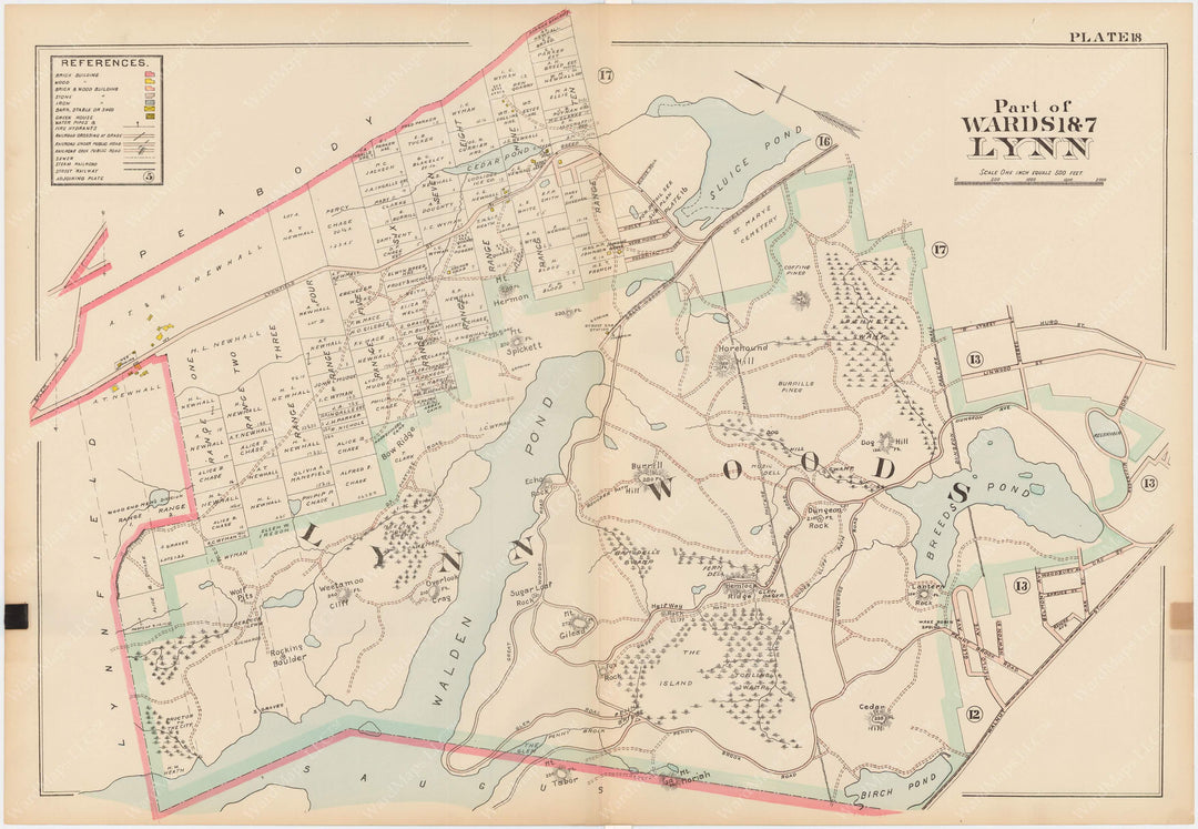 Greater Lynn, Massachusetts 1905 Plate 018