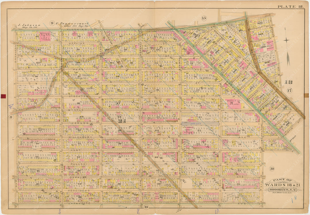 Brooklyn, New York 1886 Plate 018