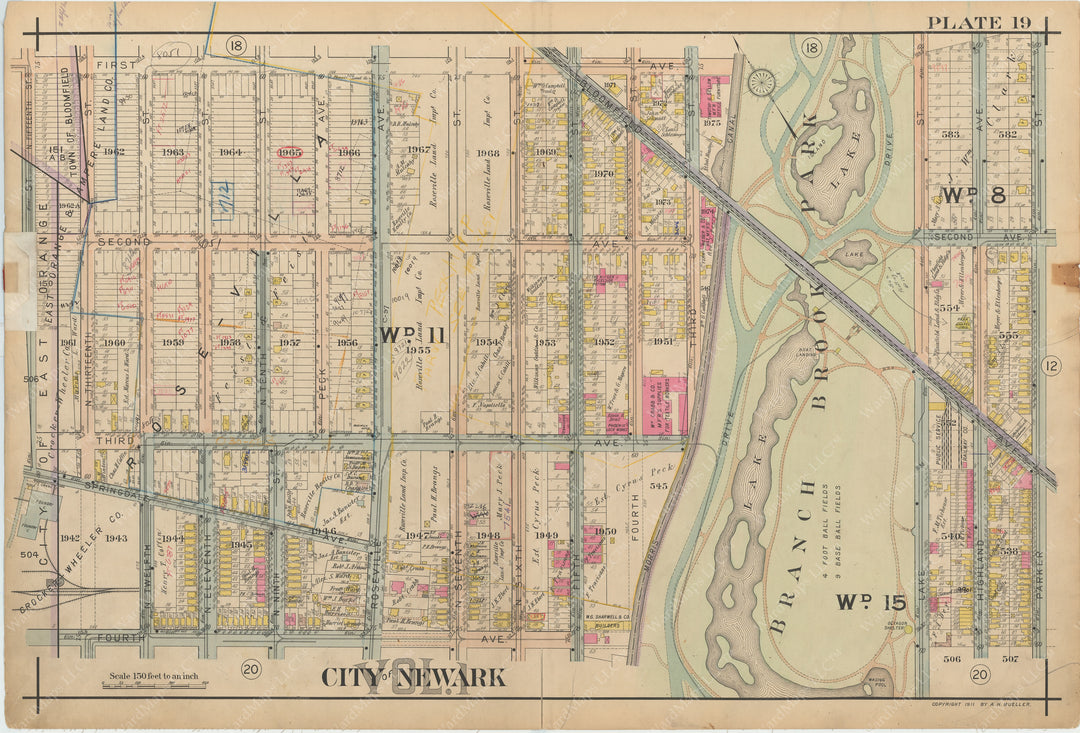 Newark, New Jersey 1911 Plate 019