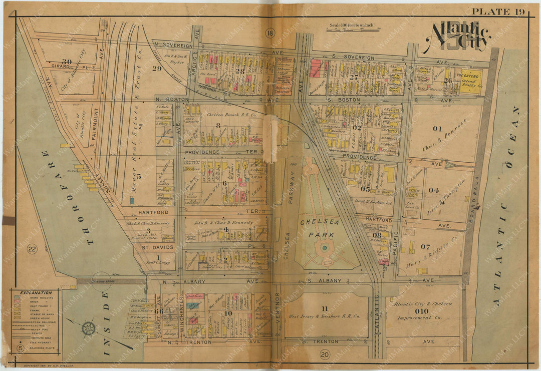 Atlantic City, New Jersey 1914 Plate 019