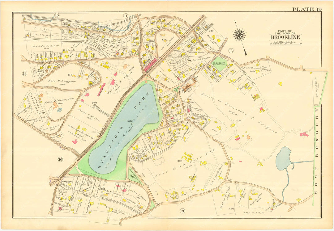 Brookline, Massachusetts 1913 Plate 019