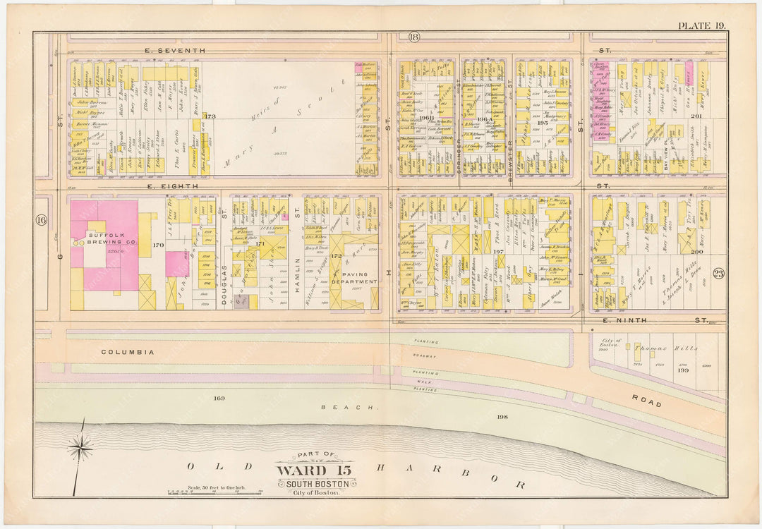 South Boston, Massachusetts 1899 Plate 019