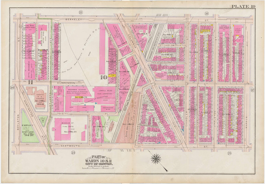 Boston, Massachusetts 1908 Plate 019