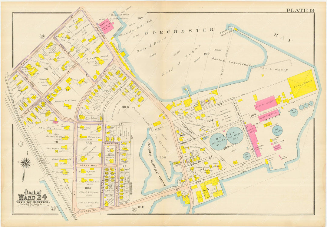 Dorchester, Massachusetts 1910 Plate 019