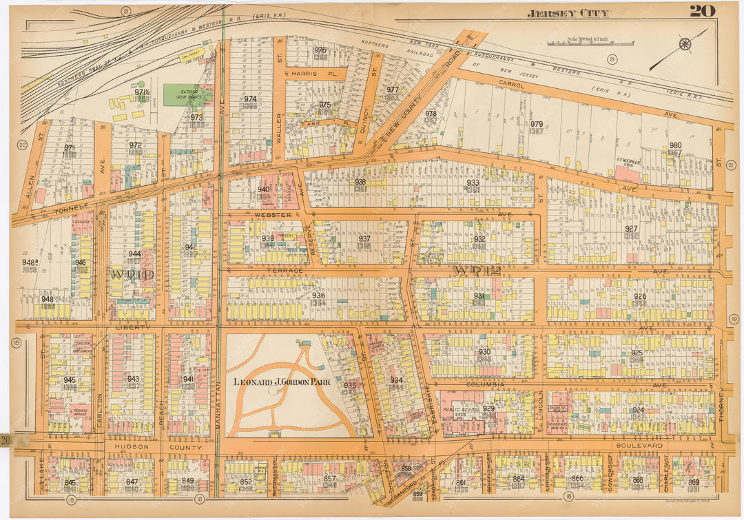 Jersey City, New Jersey 1928 Plate 020