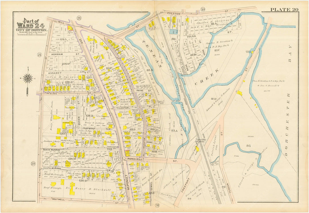 Dorchester, Massachusetts 1910 Plate 020