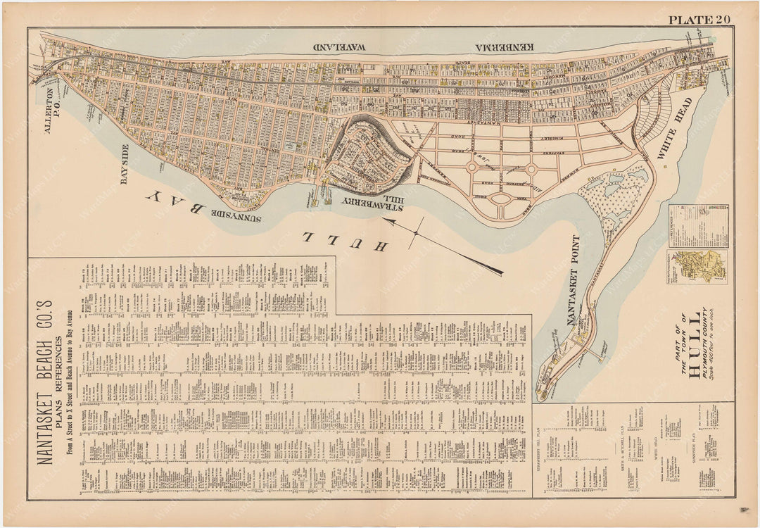 Plymouth County, Massachusetts 1903 Plate 020: Hull