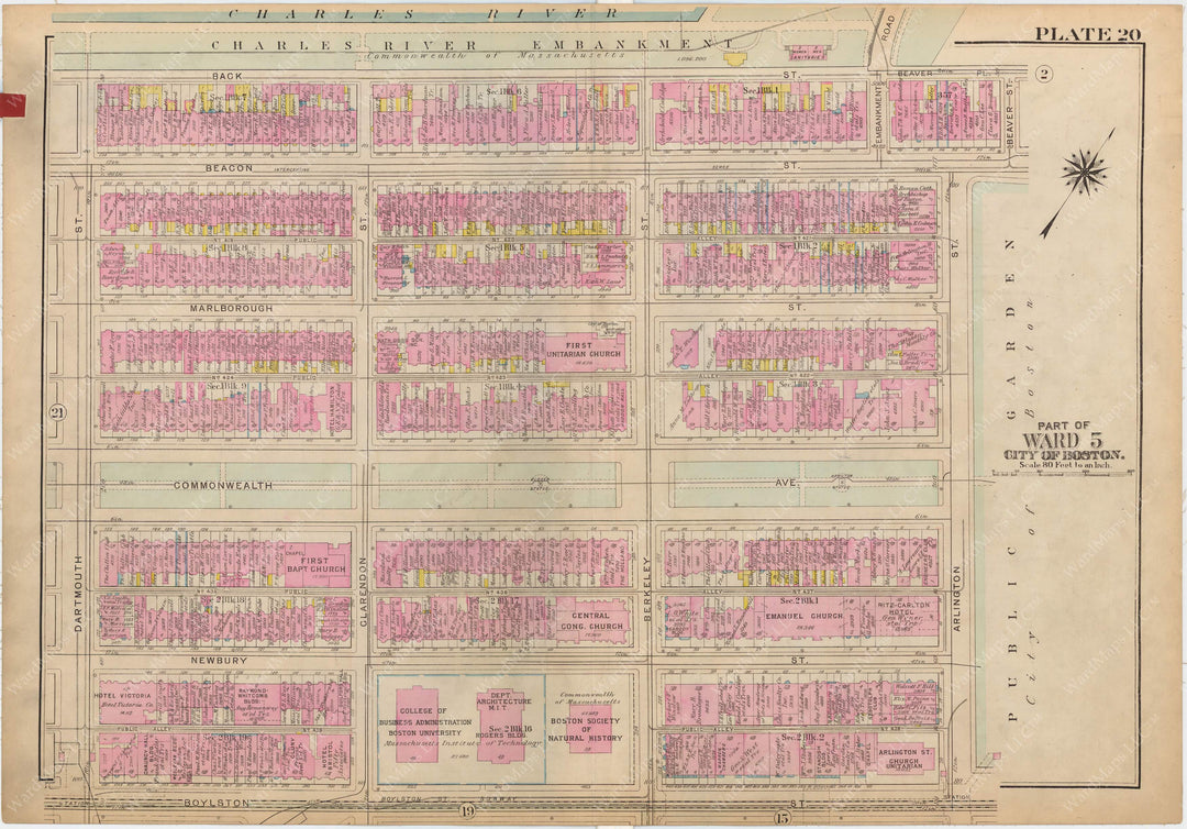 Boston, Massachusetts 1928 Plate 020
