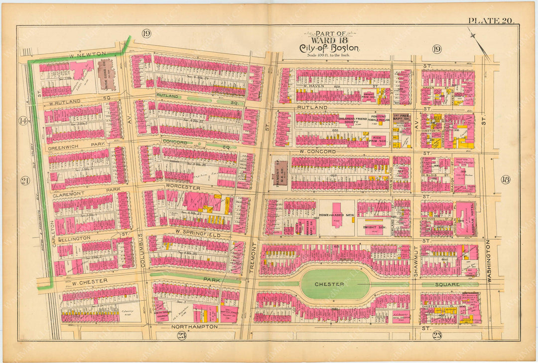 Boston and Roxbury, Massachusetts 1890 Plate 020