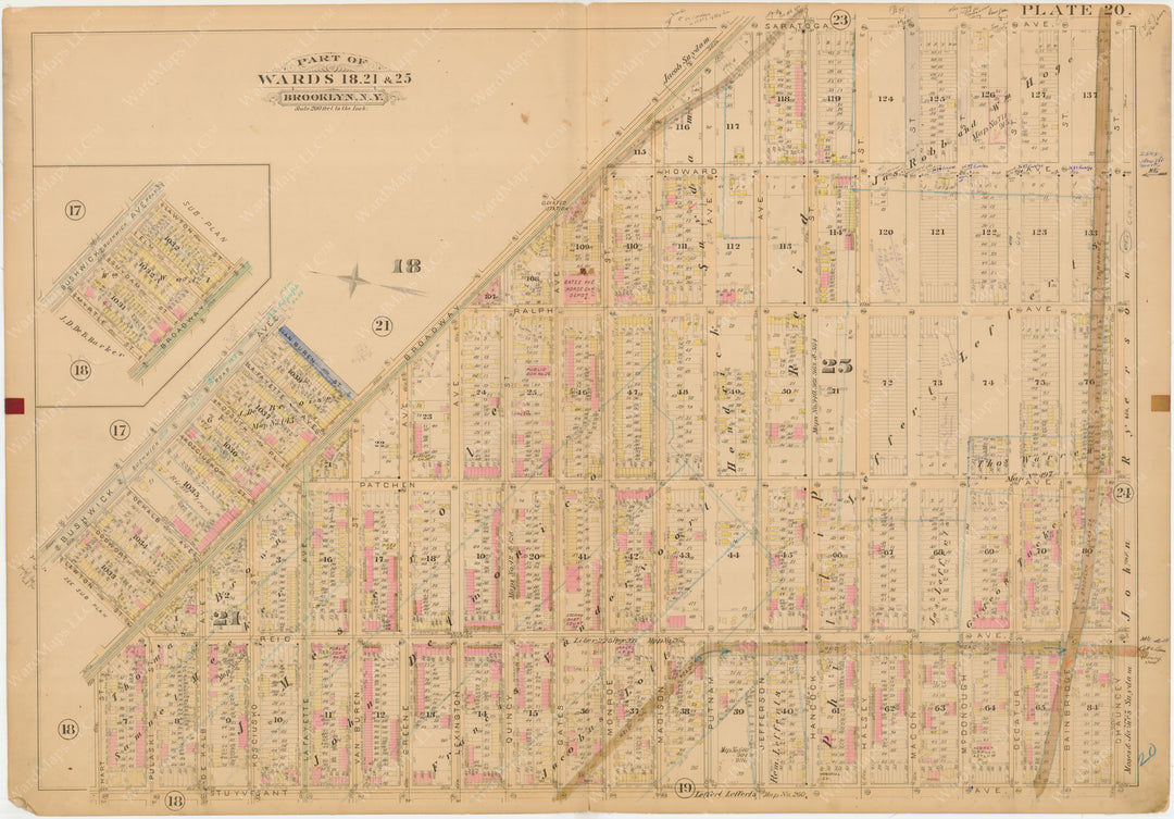 Brooklyn, New York 1886 Plate 020