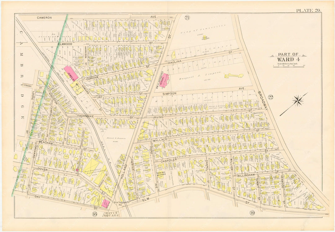 Somerville, Massachusetts 1895 Plate 020