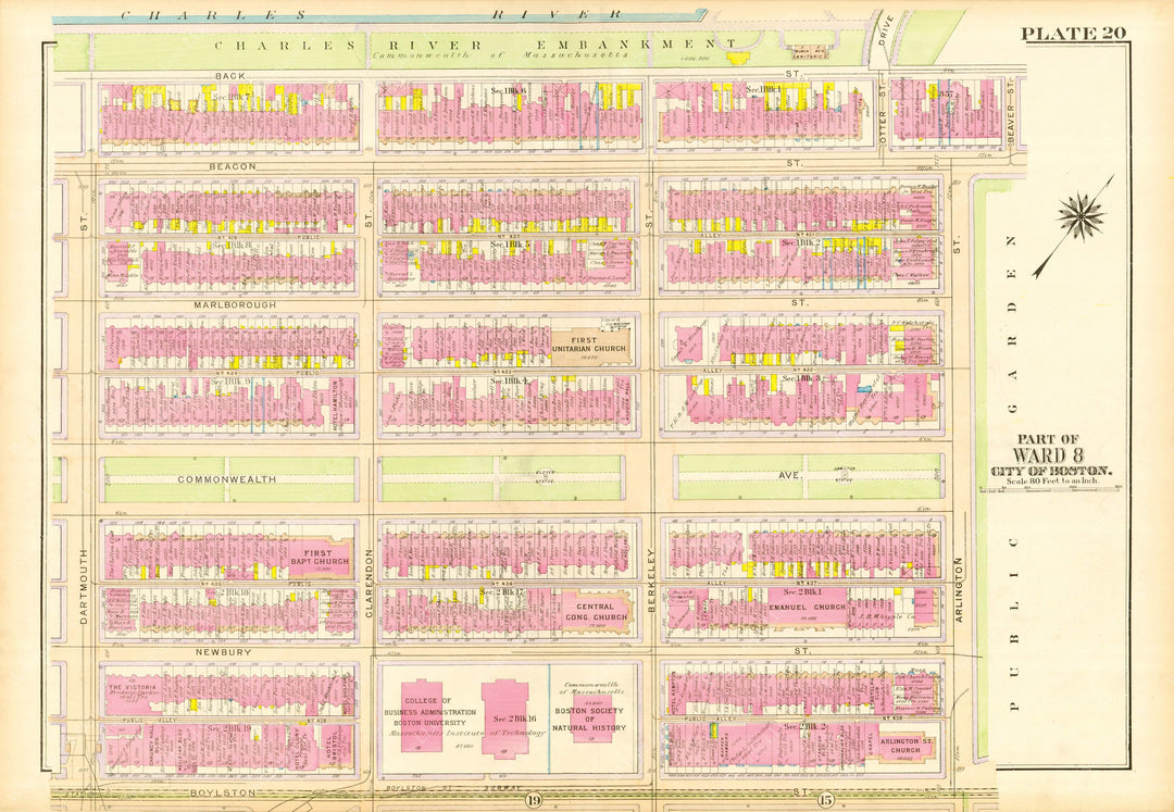Boston, Massachusetts 1917 Plate 020
