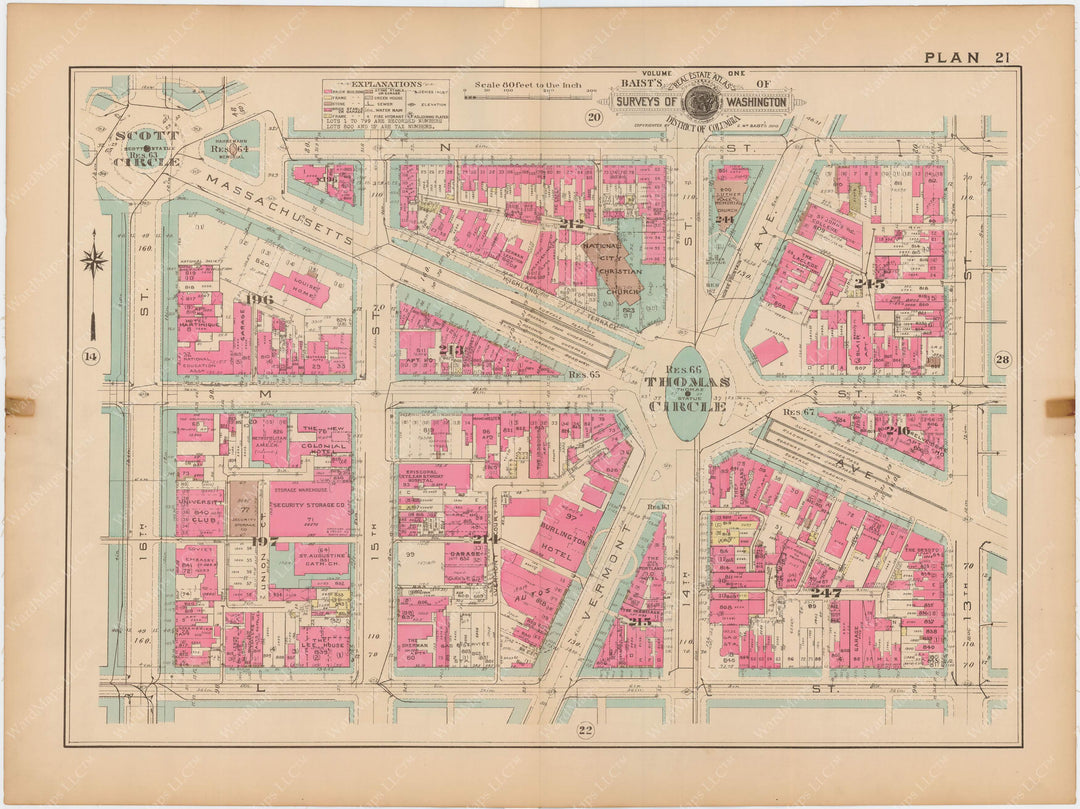Washington, D.C. 1939 Vol. 1, Inner NW, Plate 021