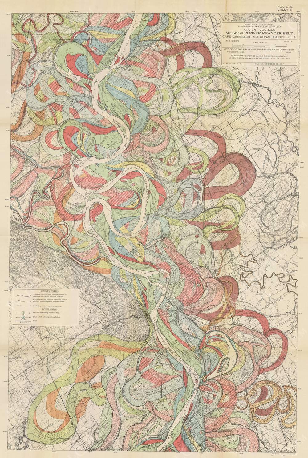 Mississippi River Alluvial Valley 1944: Plate 022, Sheet 006