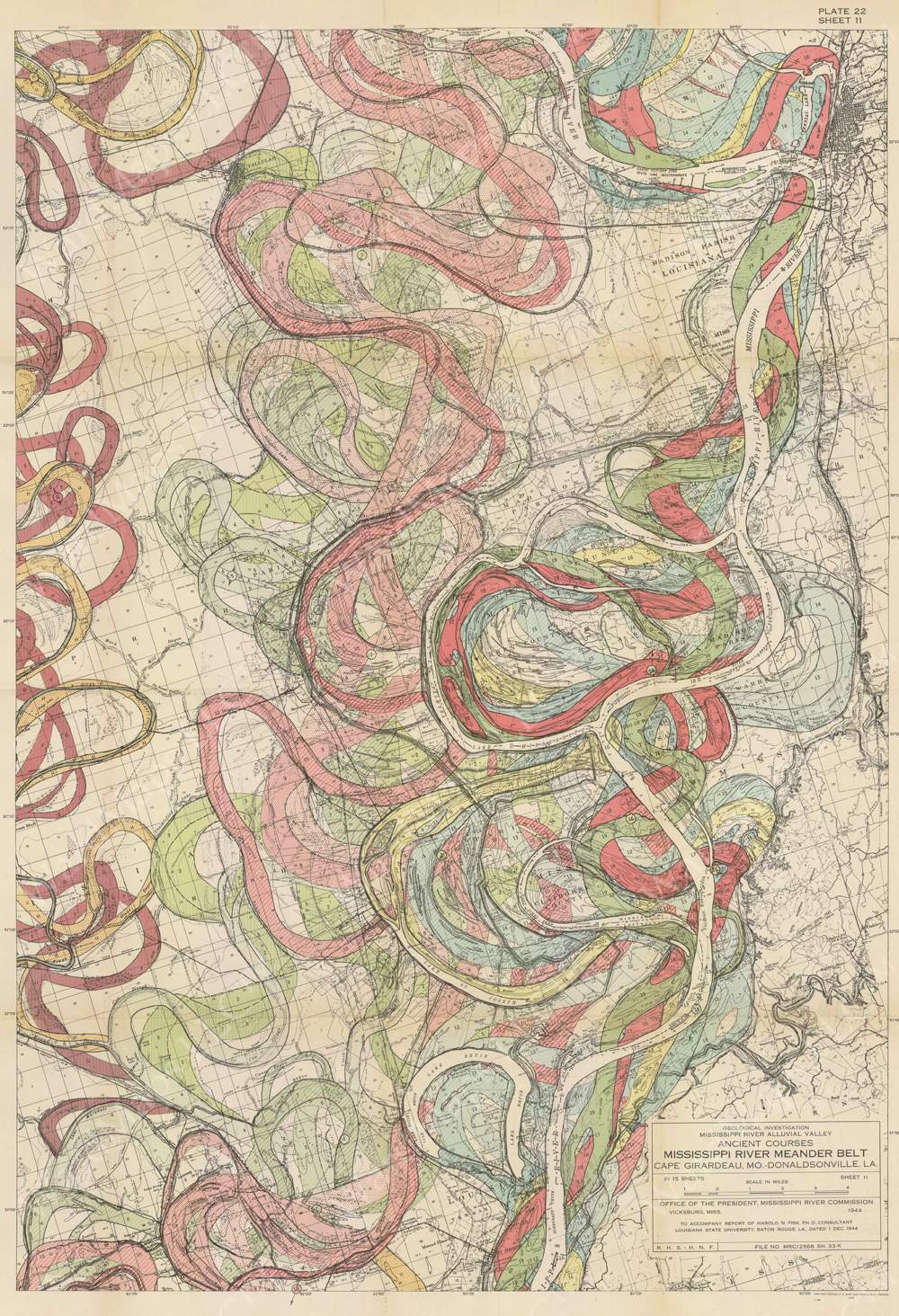 Mississippi River Alluvial Valley 1944: Plate 022, Sheet 011