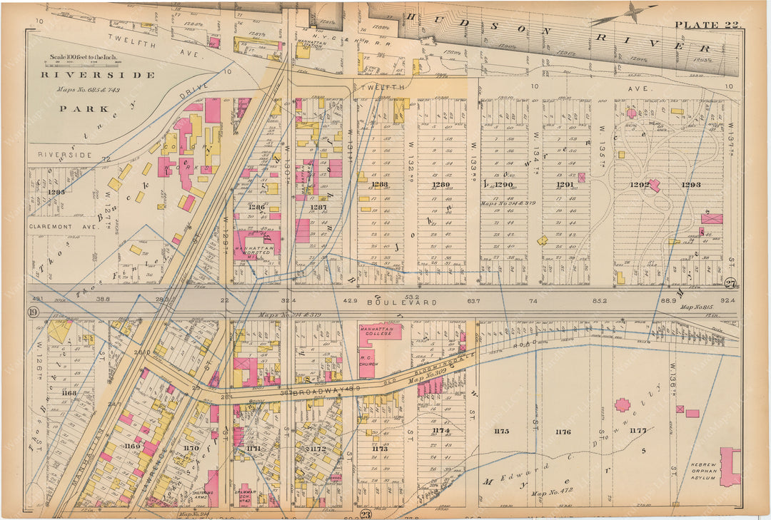 Manhattan, New York 1884 Vol 2: Plate 022