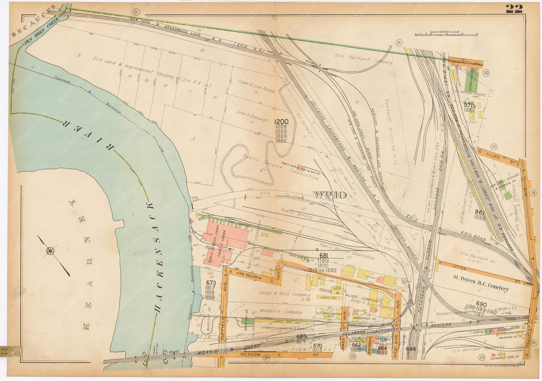 Jersey City, New Jersey 1928 Plate 022