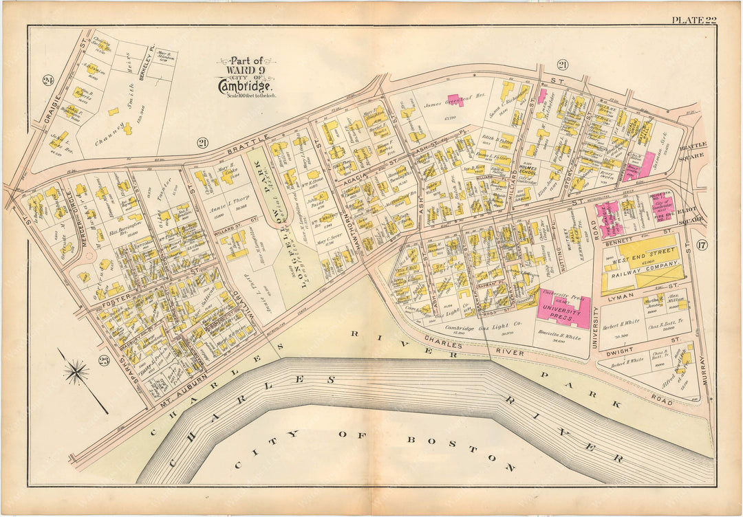 Cambridge, Massachusetts 1903 Plate 022