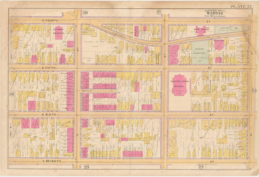 South Boston, Massachusetts 1891 Plate 022