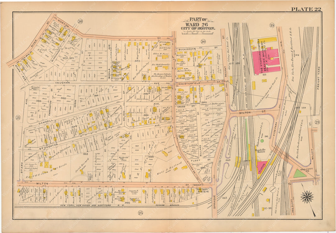 Hyde Park, Massachusetts 1912 Plate 022