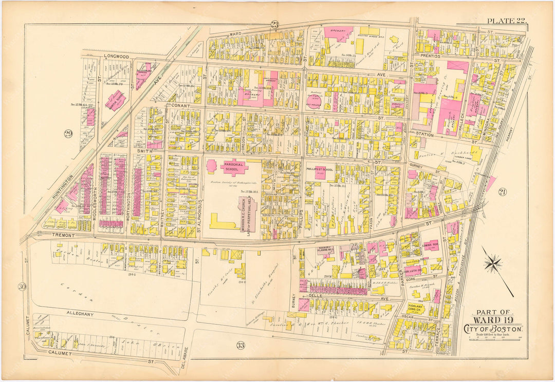 Boston, Massachusetts 1895 Plate 022
