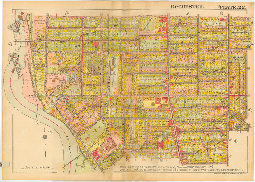 Rochester, New York 1918 Plate 022