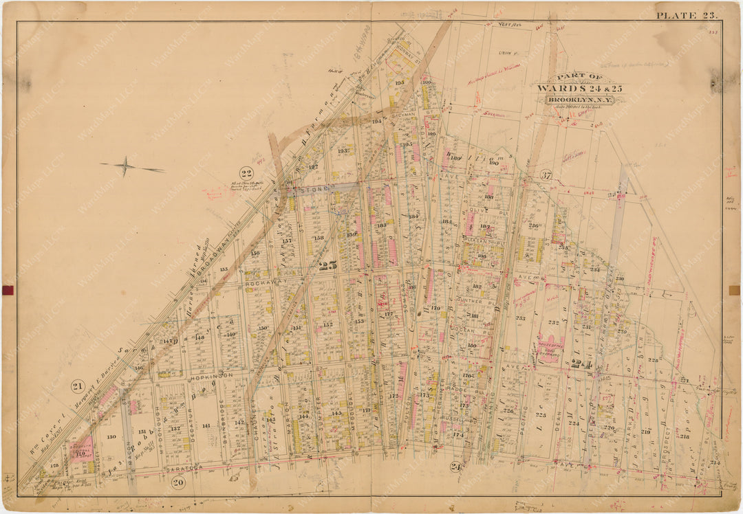 Brooklyn, New York 1886 Plate 023