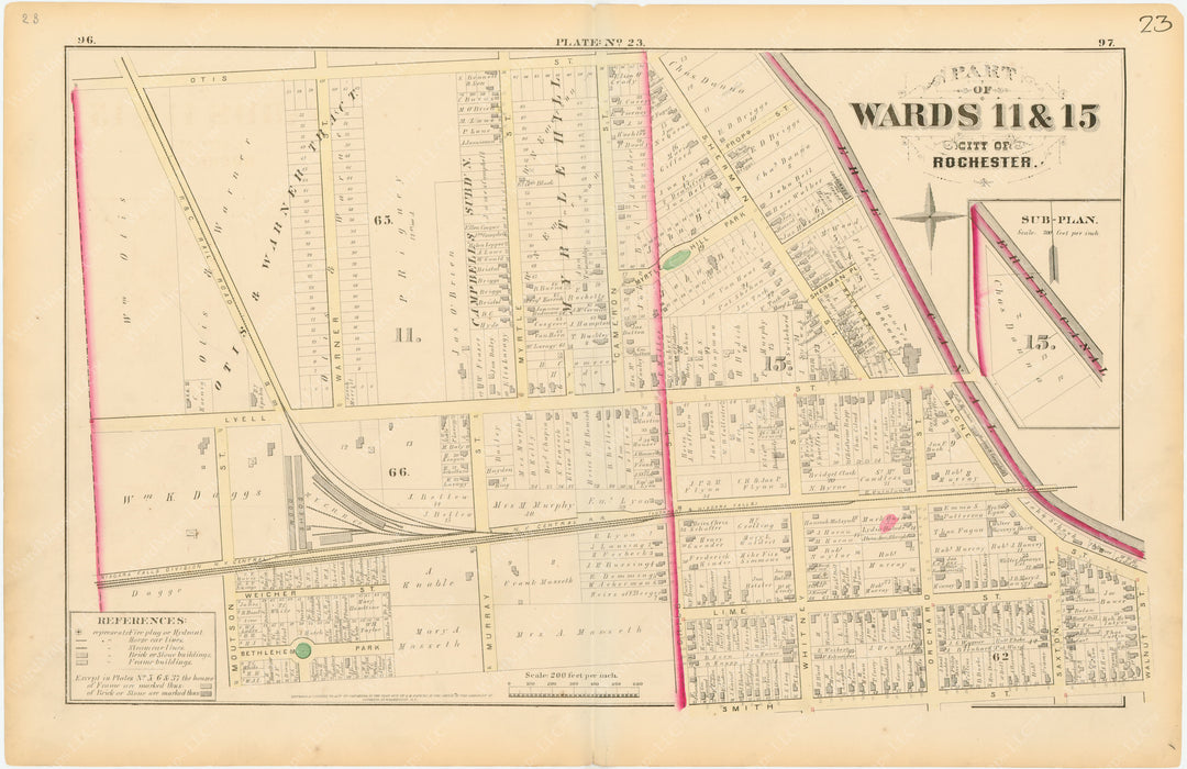 Rochester, New York 1875 Plate 023