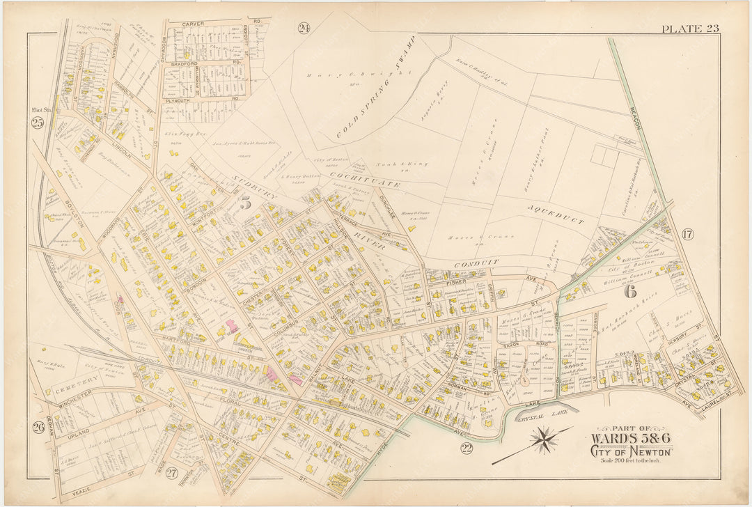 Newton, Massachusetts 1895 Plate 023