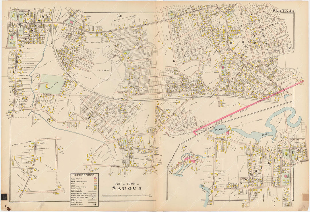 Greater Lynn, Massachusetts 1905 Plate 023: Saugus